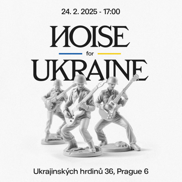 The United Islands and Metronome Prague festivals will once again make noise in Ukrajinských Hrdinů Street. They have organized the annual Noise for Ukraine concert