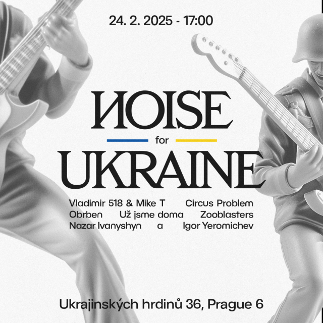 Ruské agresi budou v pondělí 24. února společně s United Islands a Metronome Prague vzdorovat také Vladimir 518, Mike Trafik a písničkáři z Ukrajiny